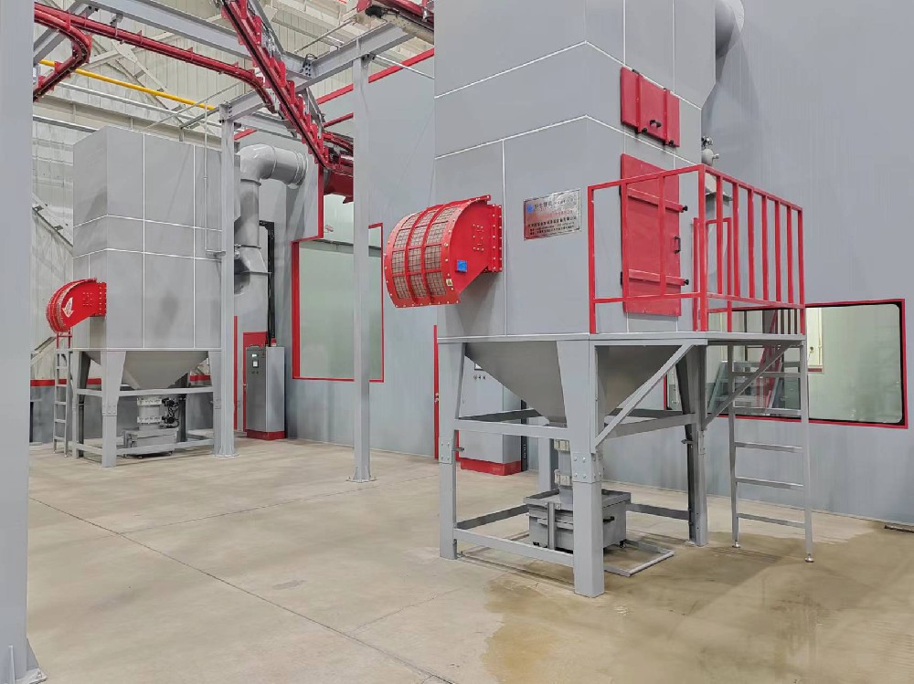 Large cyclone spray room system equipment